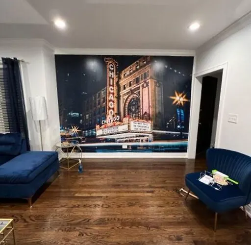 Apartamento The Blue Golden Luxury Modern 3- Bedroom In Chicago