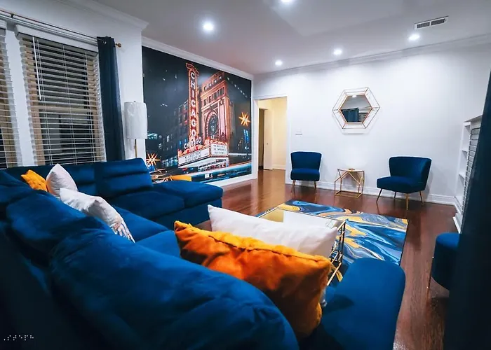Apartamento The Blue Golden Luxury Modern 3- Bedroom In